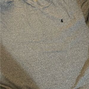 Men's Gray Polo V neck Shirt